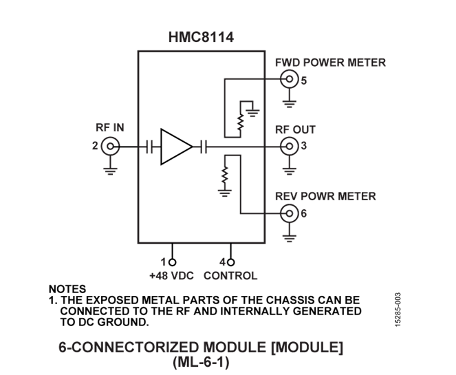 HMC8114單芯片微波集成電路(MMIC)功率放大器(PA)模塊  現(xiàn)貨ADI出售